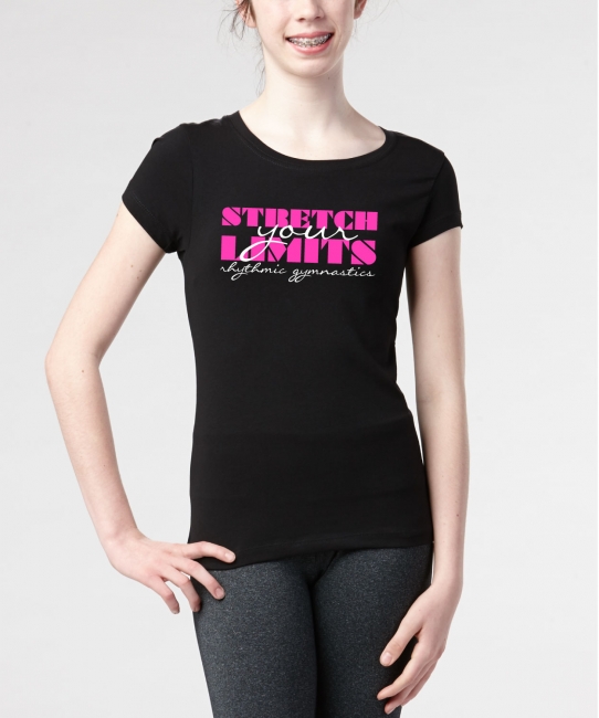 Stretch Your Limits </br> Black Soft Tee