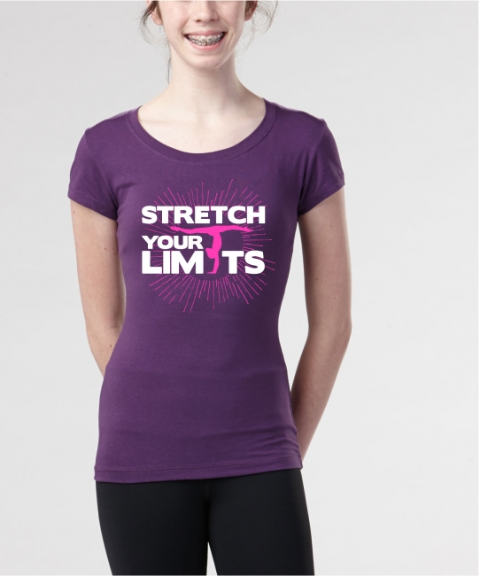 Stretch Your Limits </br> Purple Soft Tee